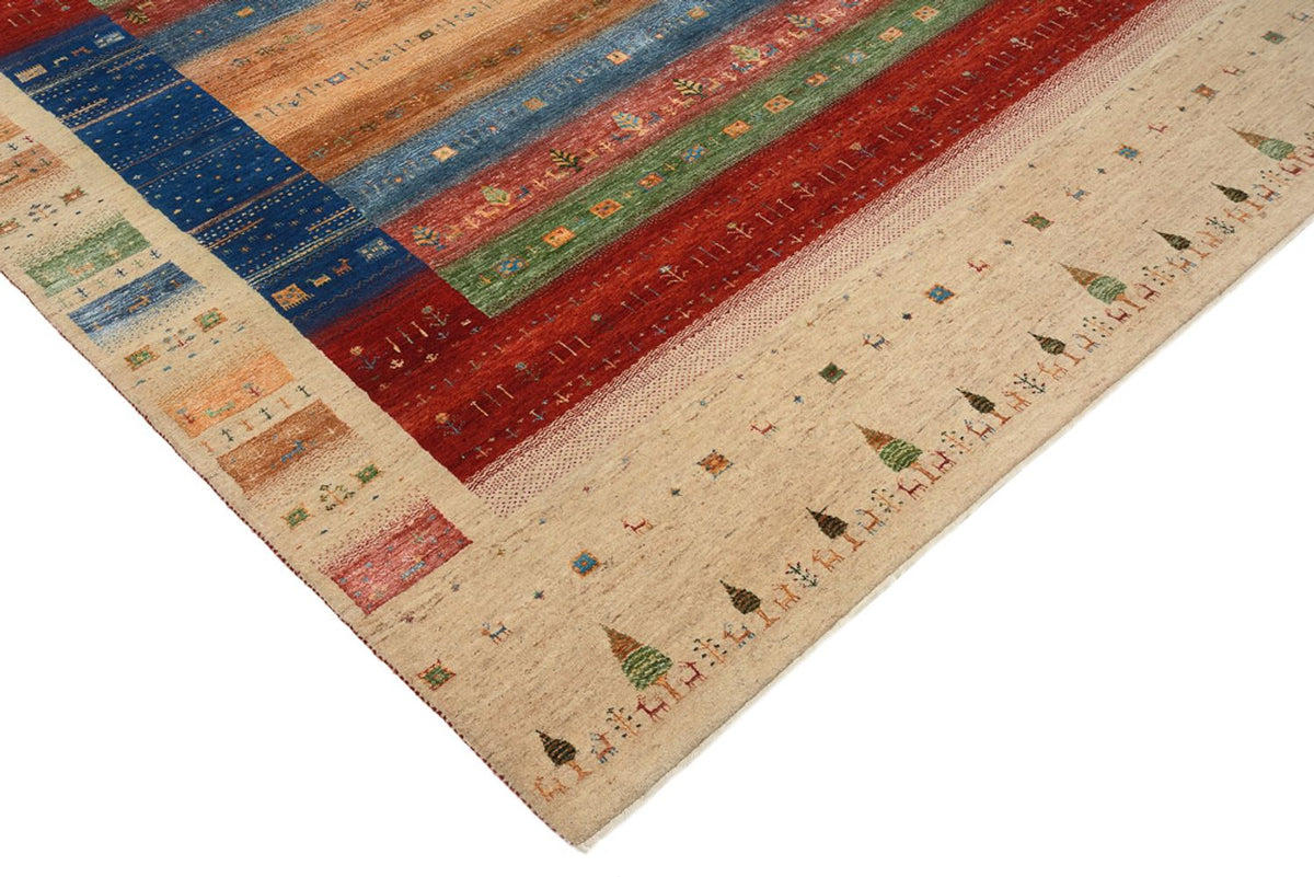 Alfombra Gabbeh - Loribaft Indus - 236 x 205 cm - multicolor
