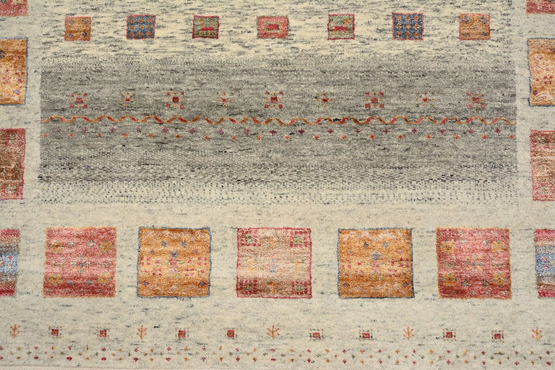 Alfombra Gabbeh - Loribaft Indus - 205 x 154 cm - beige oscuro