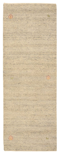 Alfombra de pasillo Alfombra Gabbeh - Loribaft Indus - 238 x 82 cm - beige oscuro