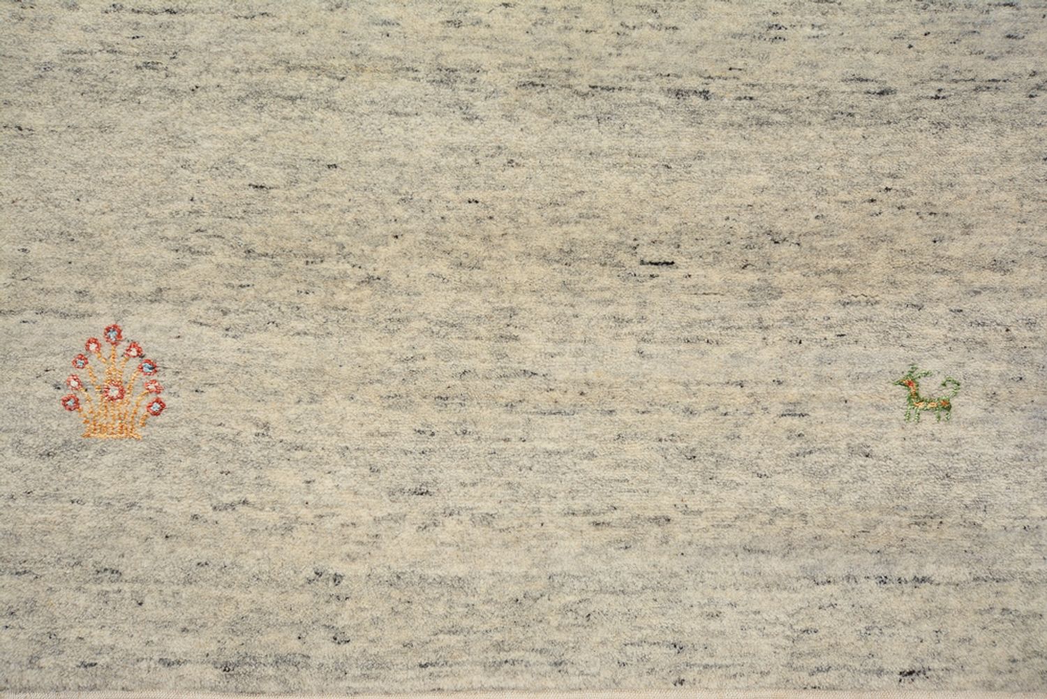 Alfombra de pasillo Alfombra Gabbeh - Loribaft Indus - 238 x 82 cm - beige oscuro