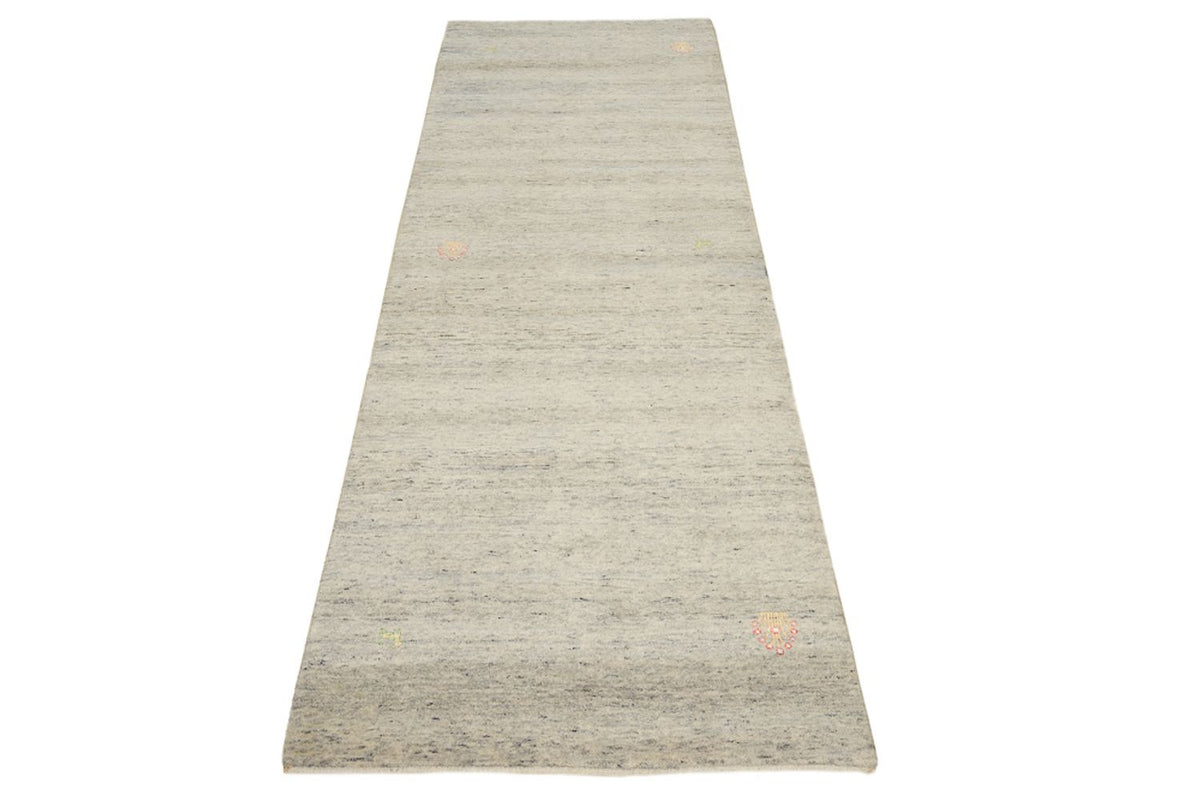 Alfombra de pasillo Alfombra Gabbeh - Loribaft Indus - 238 x 82 cm - beige oscuro