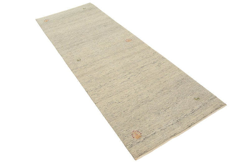 Alfombra de pasillo Alfombra Gabbeh - Loribaft Indus - 241 x 85 cm - beige oscuro