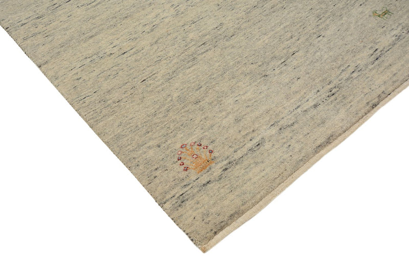 Alfombra de pasillo Alfombra Gabbeh - Loribaft Indus - 241 x 85 cm - beige oscuro