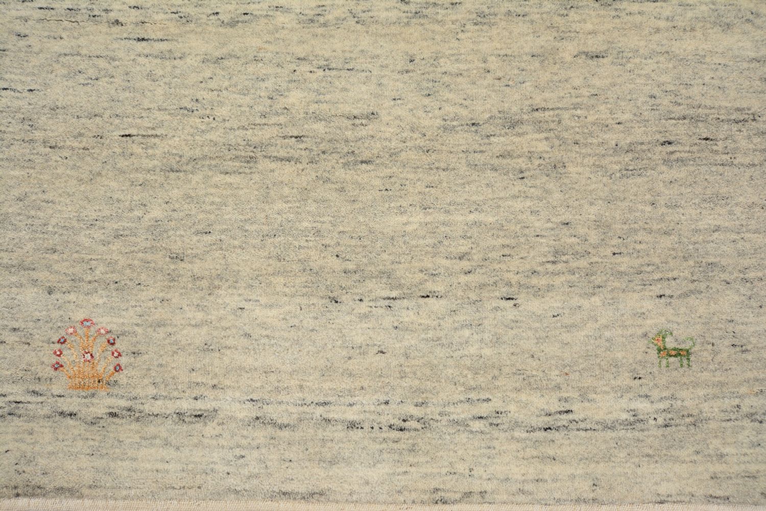 Alfombra de pasillo Alfombra Gabbeh - Loribaft Indus - 241 x 85 cm - beige oscuro