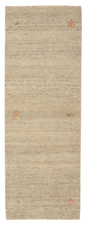 Alfombra de pasillo Alfombra Gabbeh - Loribaft Indus - 237 x 82 cm - beige oscuro