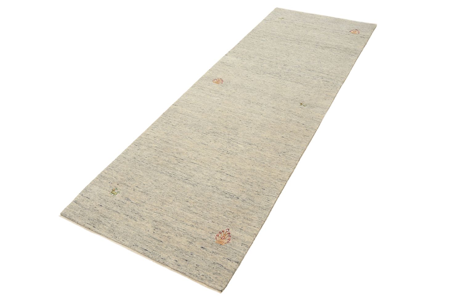 Alfombra de pasillo Alfombra Gabbeh - Loribaft Indus - 237 x 82 cm - beige oscuro