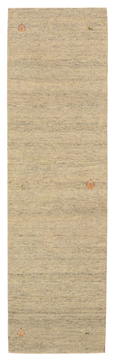 Alfombra de pasillo Alfombra Gabbeh - Loribaft Indus - 295 x 80 cm - beige oscuro