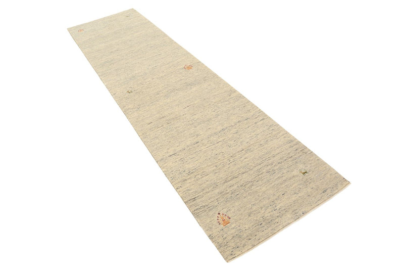 Alfombra de pasillo Alfombra Gabbeh - Loribaft Indus - 295 x 80 cm - beige oscuro