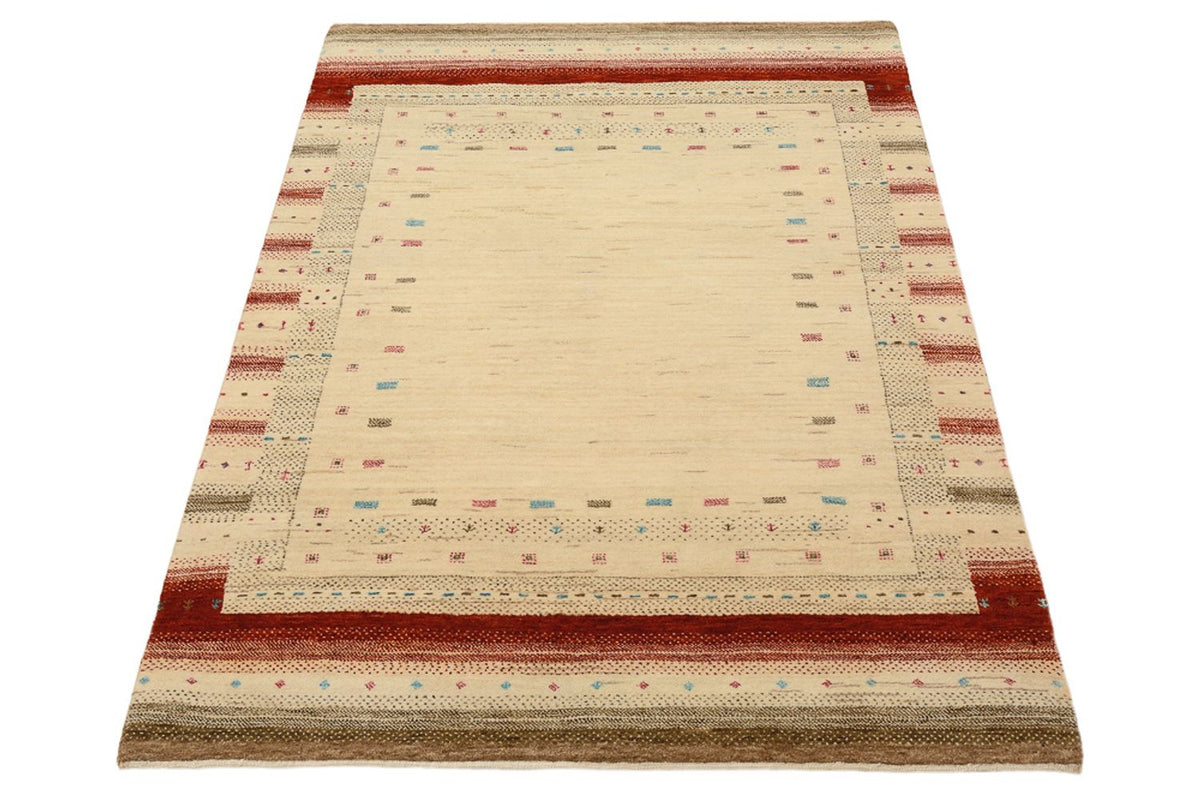 Alfombra Gabbeh - Loribaft Indus - 152 x 106 cm - beige claro