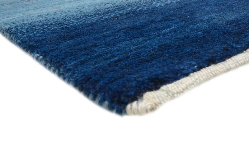 Alfombra Gabbeh - Loribaft Indus - 329 x 253 cm - azul marino