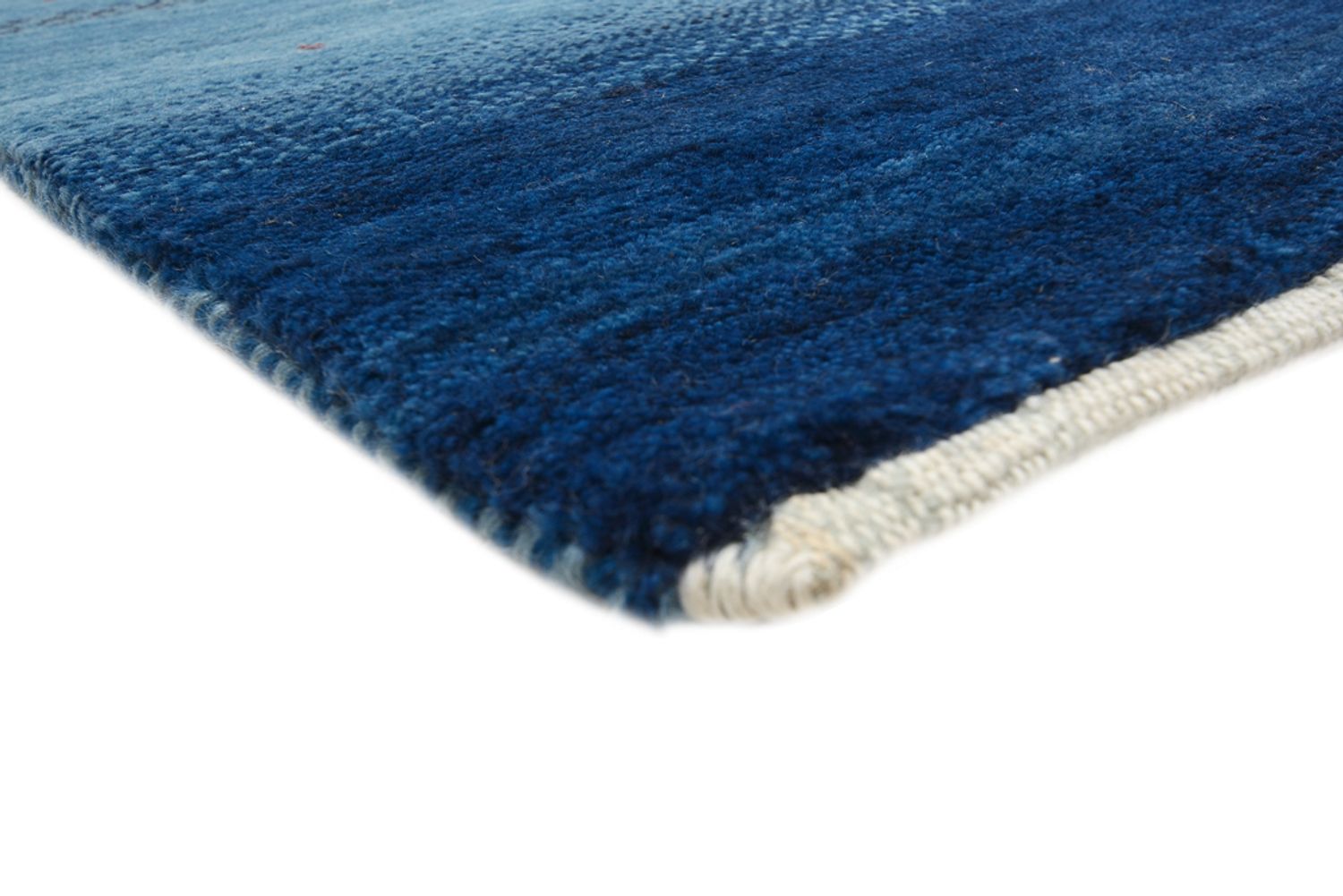 Alfombra Gabbeh - Loribaft Indus - 329 x 253 cm - azul marino