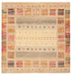 Alfombra Gabbeh - Loribaft Indus cuadrado  - 204 x 202 cm - beige claro