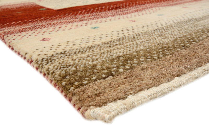 Alfombra Gabbeh - Loribaft Indus - 206 x 156 cm - beige claro