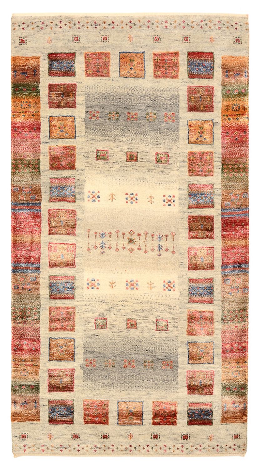 Alfombra Gabbeh - Loribaft Indus - 139 x 74 cm - multicolor