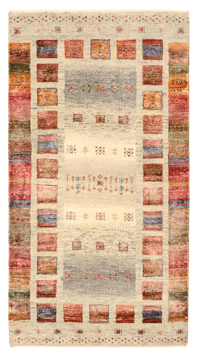 Alfombra Gabbeh - Loribaft Indus - 139 x 74 cm - multicolor