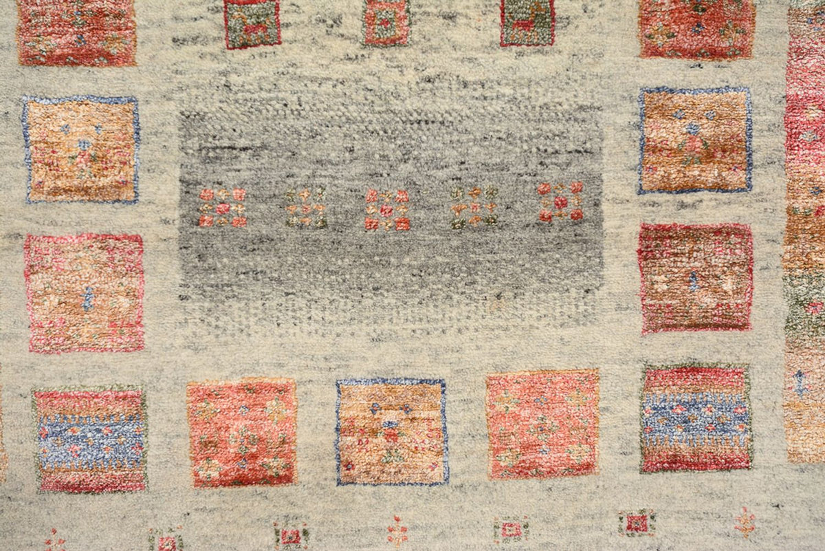 Alfombra Gabbeh - Loribaft Indus - 140 x 75 cm - multicolor