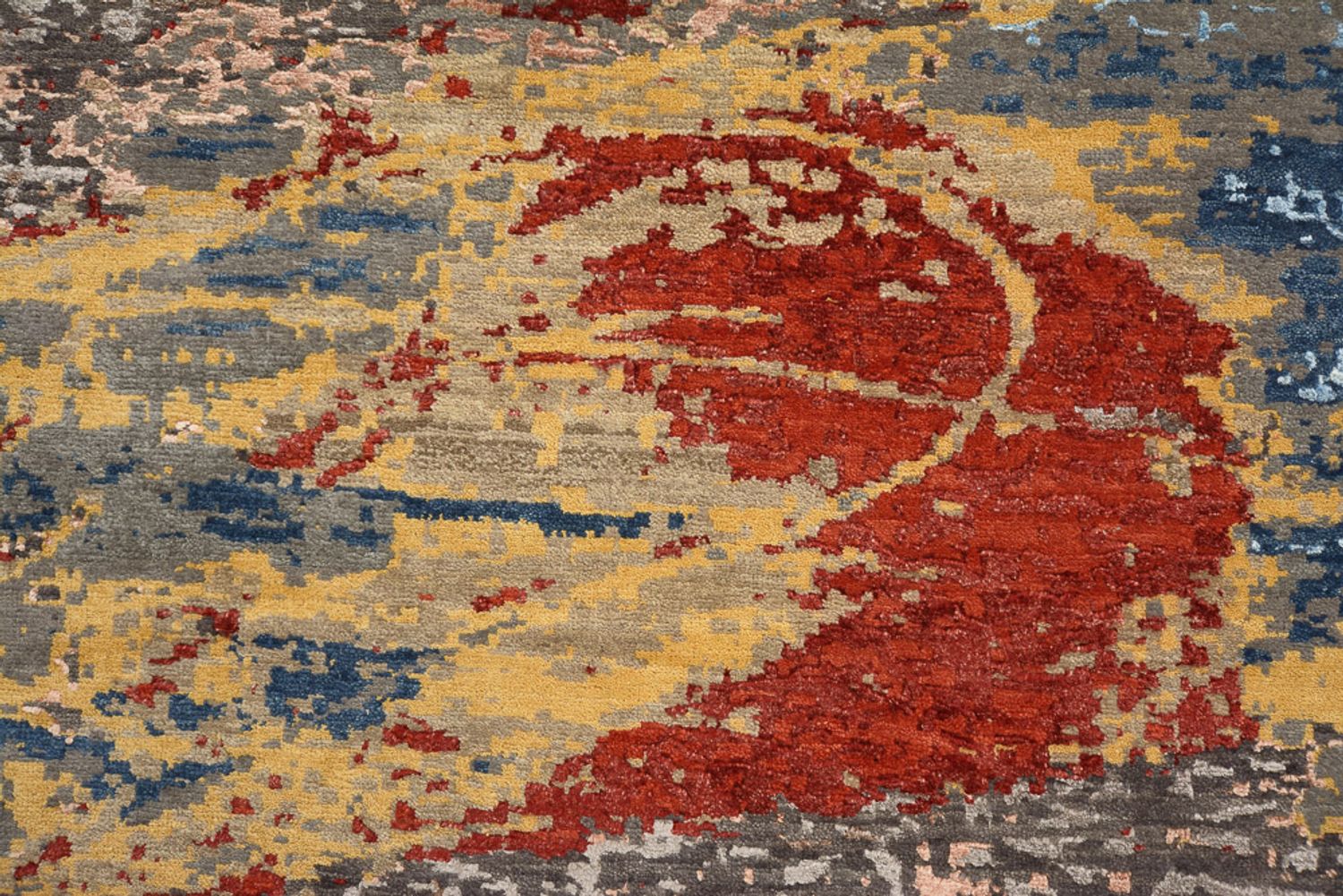 Alfombra de diseño redondo  - 182 x 180 cm - multicolor