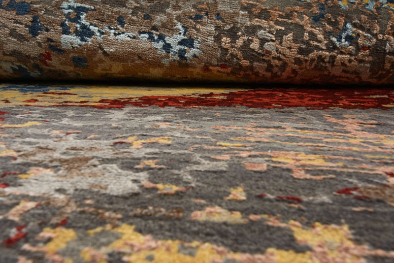 Alfombra de diseño redondo  - 182 x 180 cm - multicolor