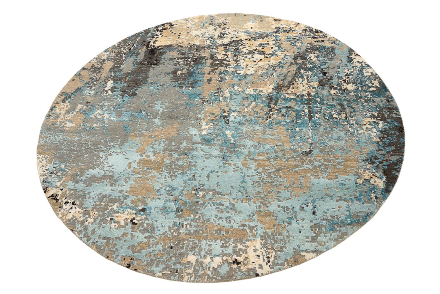 Alfombra de diseño redondo  - 179 x 176 cm - multicolor
