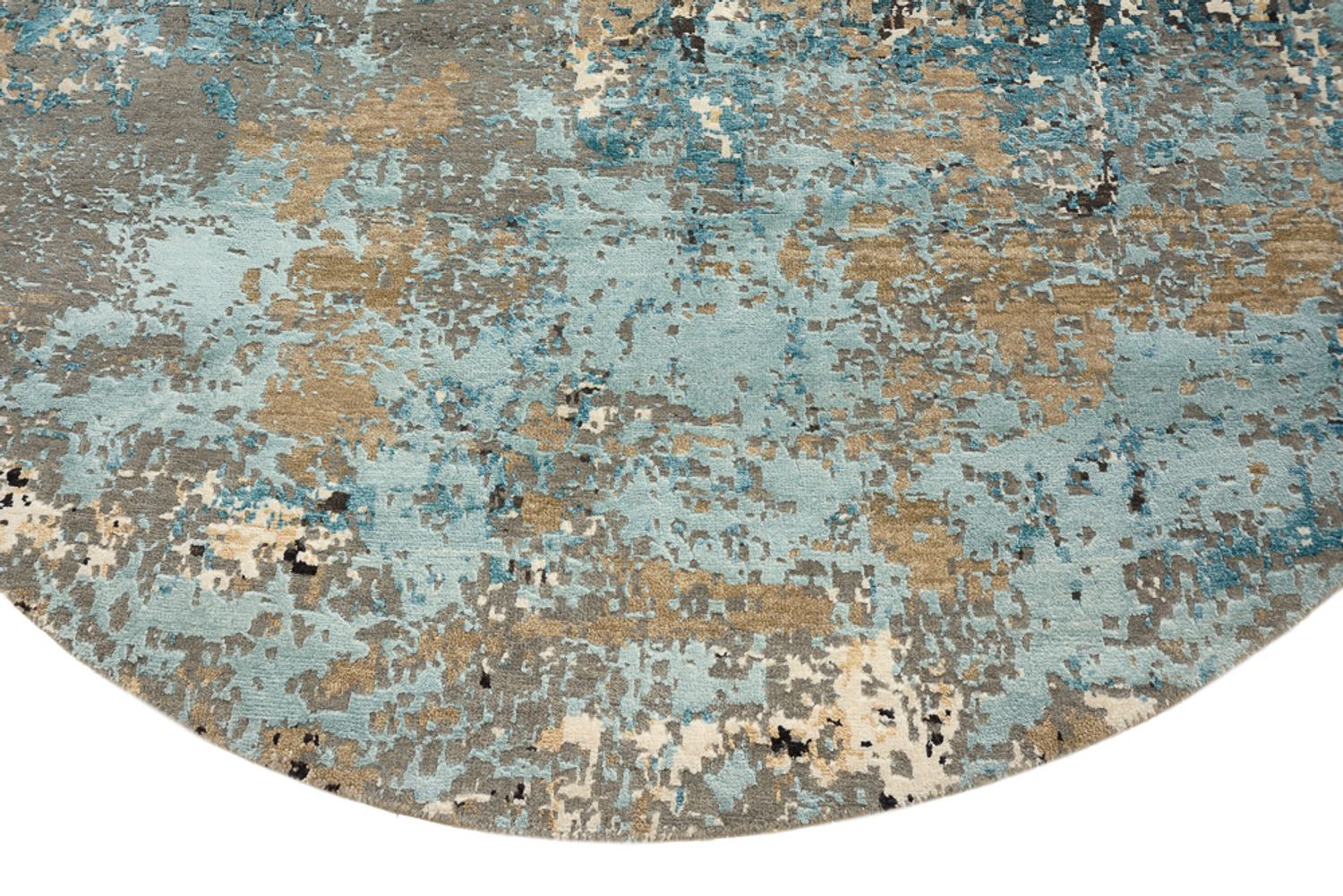 Alfombra de diseño redondo  - 179 x 176 cm - multicolor