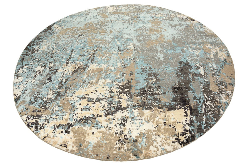 Alfombra de diseño redondo  - 179 x 176 cm - multicolor