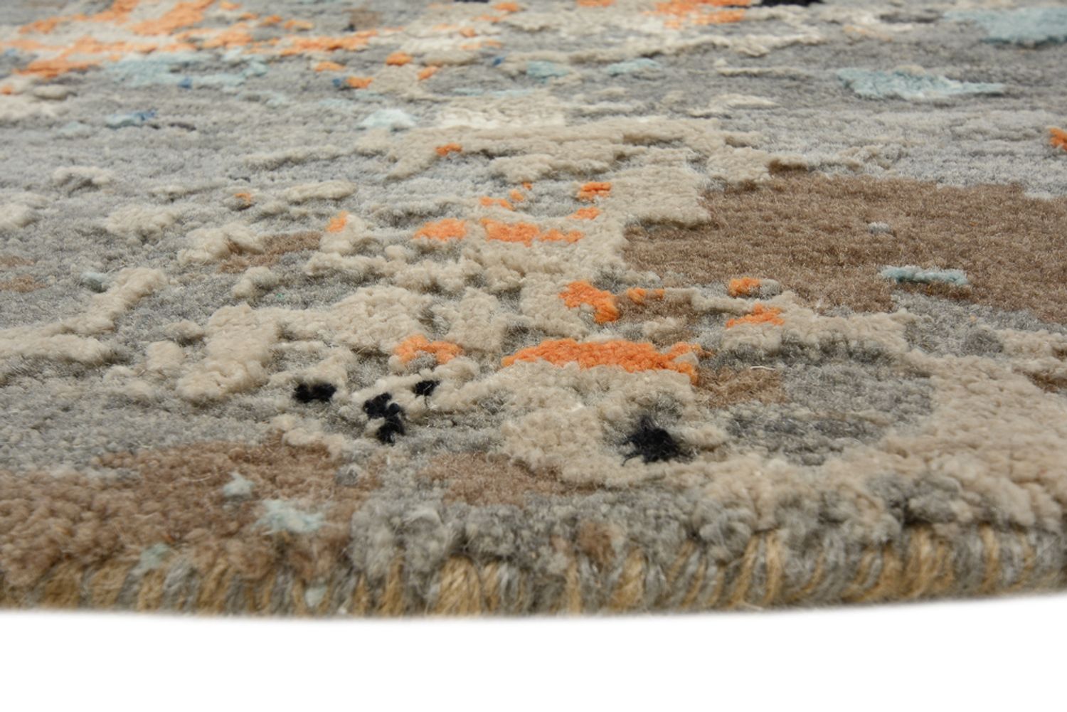 Alfombra de diseño redondo  - 243 x 241 cm - multicolor
