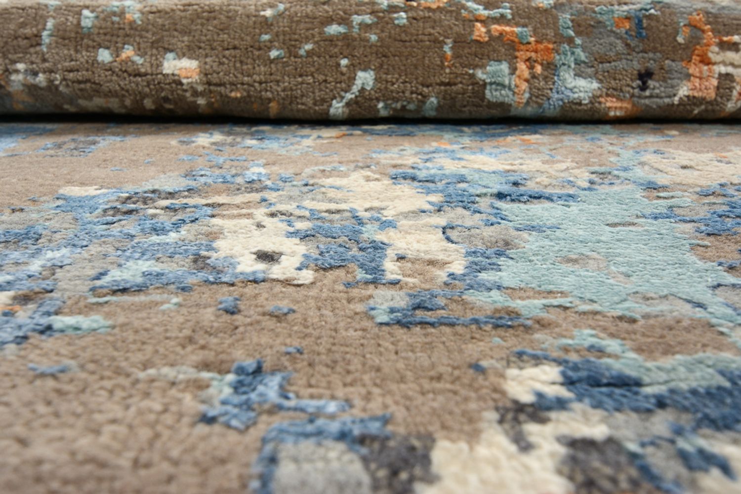 Alfombra de diseño redondo  - 243 x 241 cm - multicolor