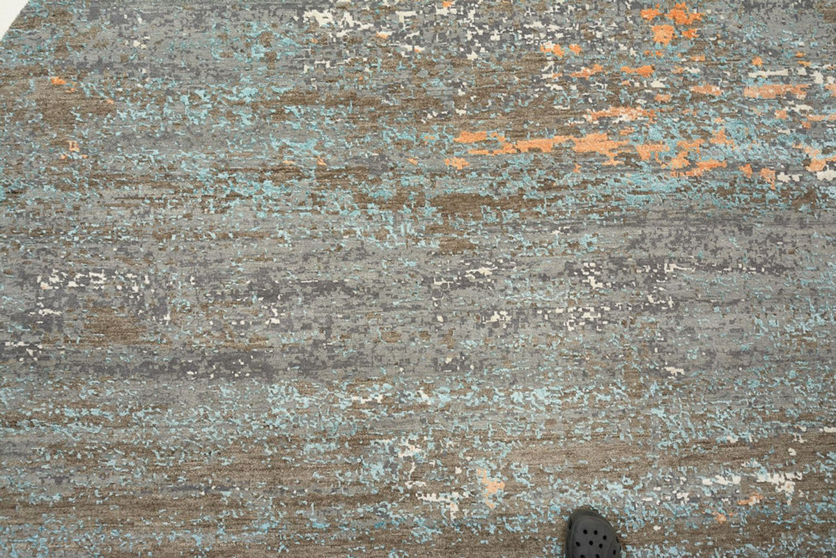 Alfombra de diseño - 242 x 240 cm - multicolor
