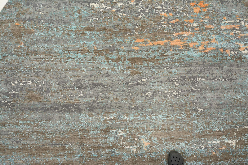 Alfombra de diseño - 242 x 240 cm - multicolor