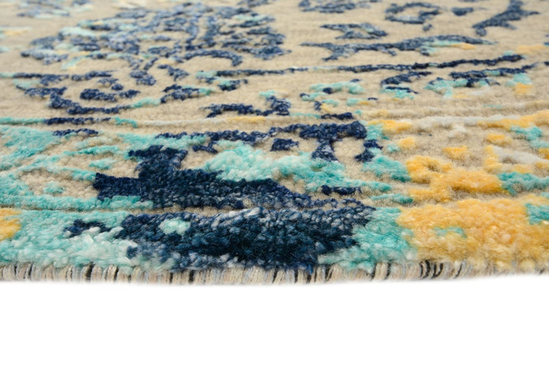 Alfombra de diseño redondo  - 201 x 199 cm - multicolor