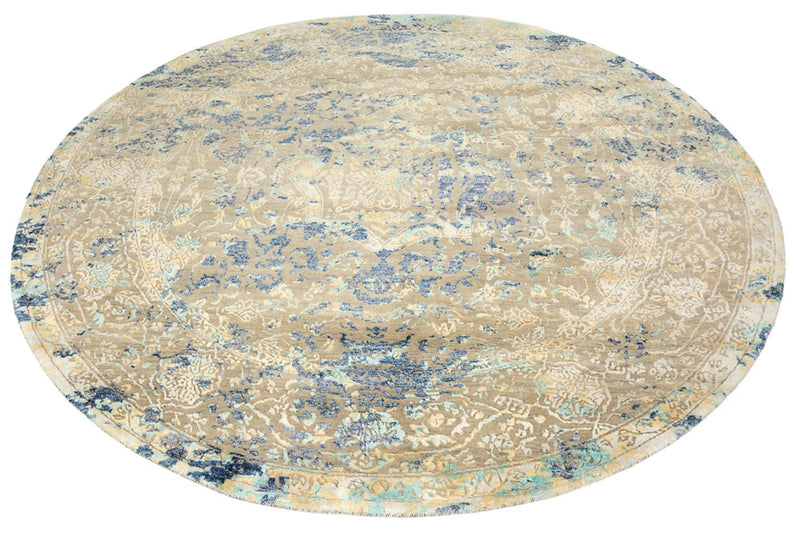 Alfombra de diseño redondo  - 201 x 199 cm - multicolor