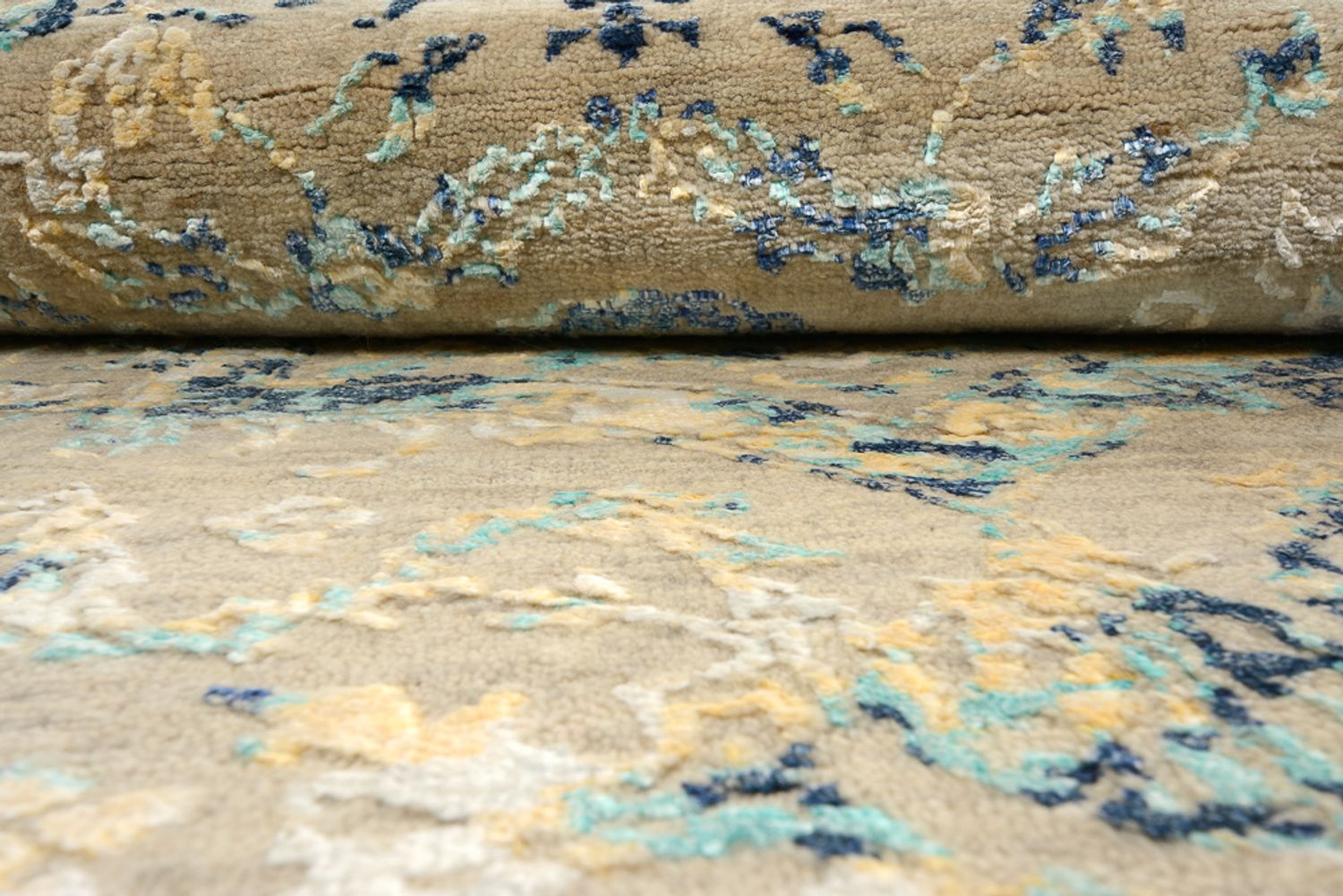 Alfombra de diseño redondo  - 201 x 199 cm - multicolor