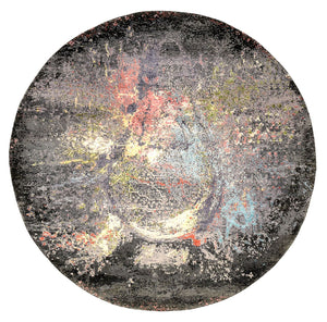 Alfombra de diseño redondo  - 185 x 183 cm - multicolor