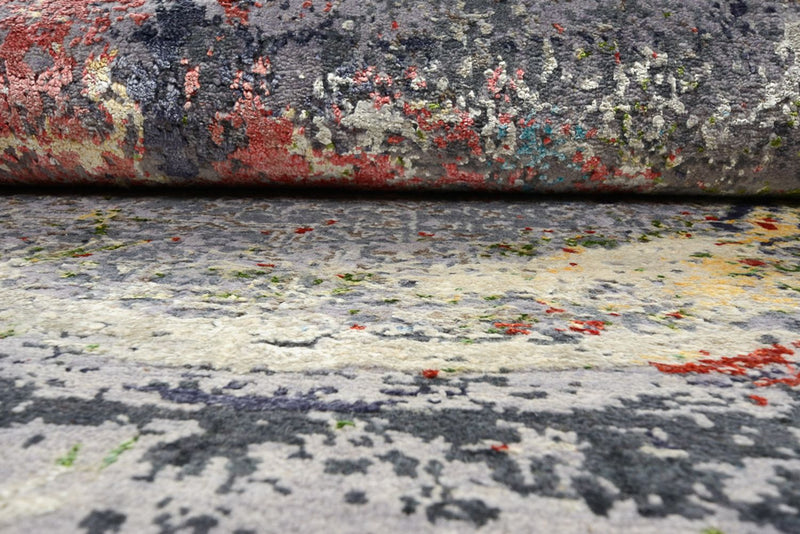 Alfombra de diseño redondo  - 185 x 183 cm - multicolor