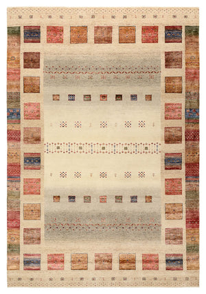 Alfombra Gabbeh - Loribaft Indus - 302 x 206 cm - multicolor