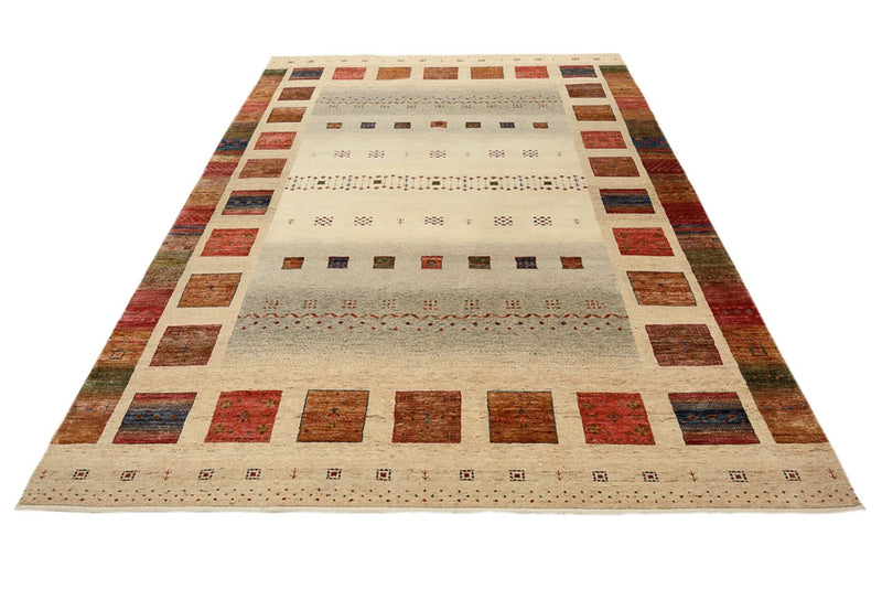 Alfombra Gabbeh - Loribaft Indus - 302 x 206 cm - multicolor