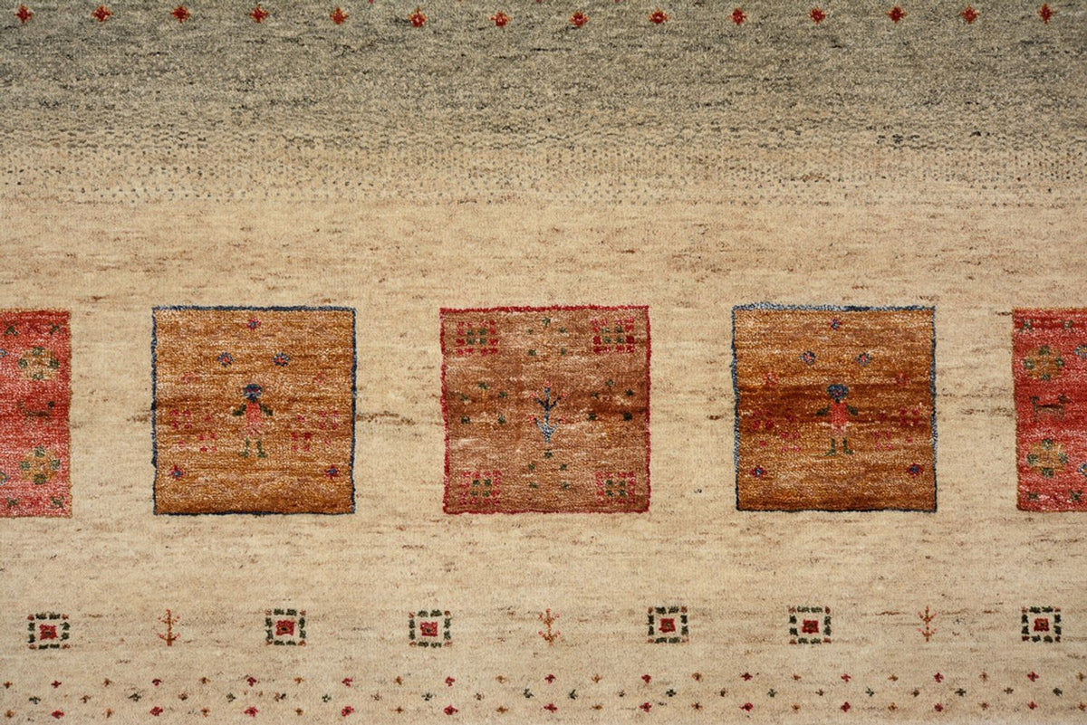 Alfombra Gabbeh - Loribaft Indus - 302 x 206 cm - multicolor