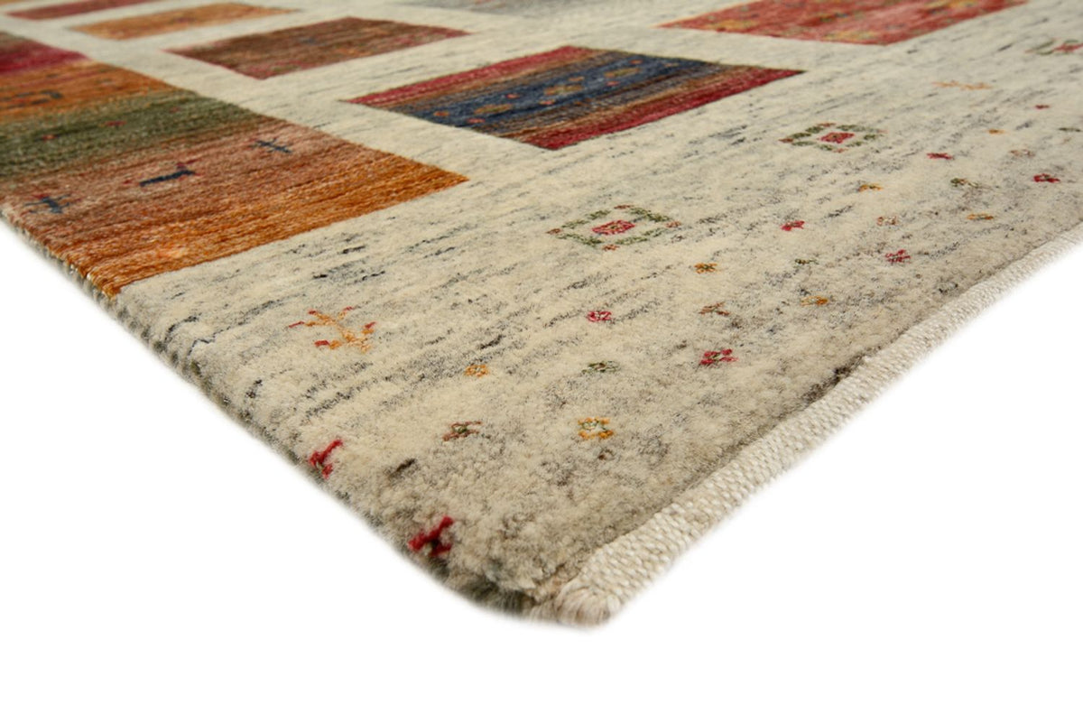 Alfombra Gabbeh - Loribaft Indus cuadrado  - 201 x 196 cm - multicolor