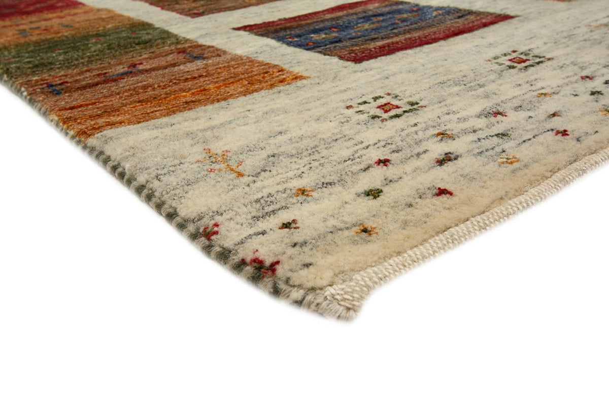 Alfombra Gabbeh - Loribaft Indus cuadrado  - 206 x 205 cm - multicolor