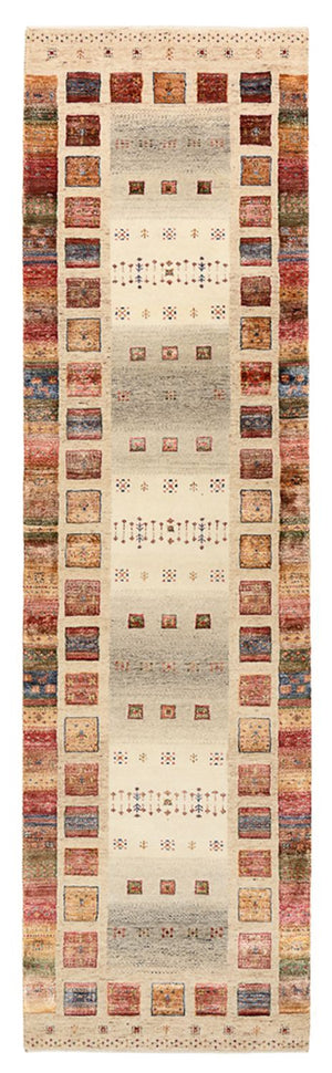 Alfombra de pasillo Alfombra Gabbeh - Loribaft Indus - 295 x 82 cm - multicolor