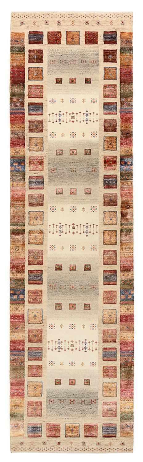 Alfombra de pasillo Alfombra Gabbeh - Loribaft Indus - 295 x 82 cm - multicolor