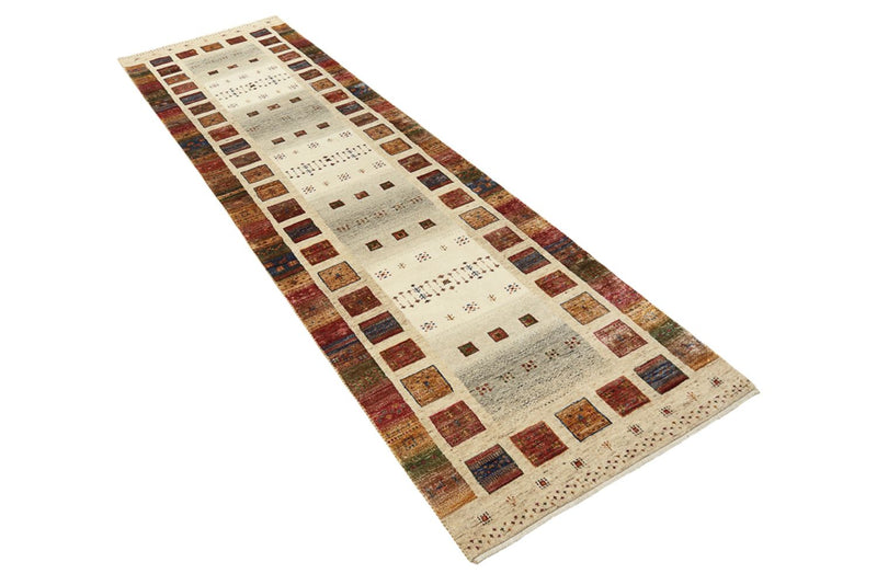 Alfombra de pasillo Alfombra Gabbeh - Loribaft Indus - 295 x 82 cm - multicolor