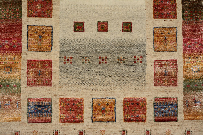 Alfombra de pasillo Alfombra Gabbeh - Loribaft Indus - 295 x 82 cm - multicolor