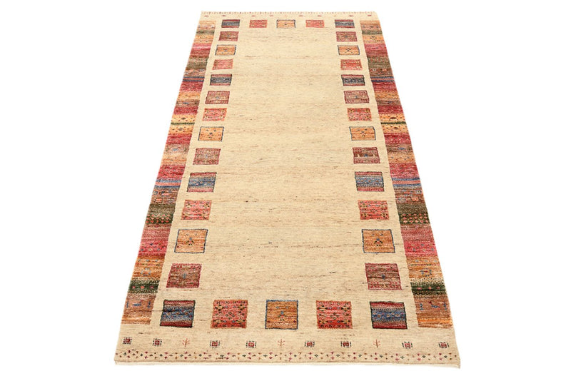 Alfombra de pasillo Alfombra Gabbeh - Loribaft Indus - 204 x 95 cm - multicolor