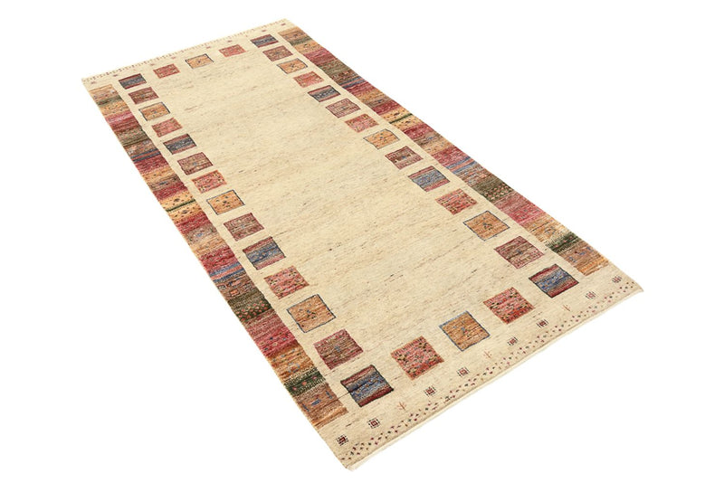 Alfombra de pasillo Alfombra Gabbeh - Loribaft Indus - 204 x 95 cm - multicolor