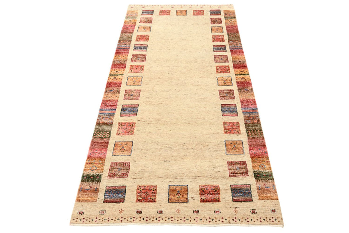 Alfombra de pasillo Alfombra Gabbeh - Loribaft Indus - 202 x 94 cm - multicolor