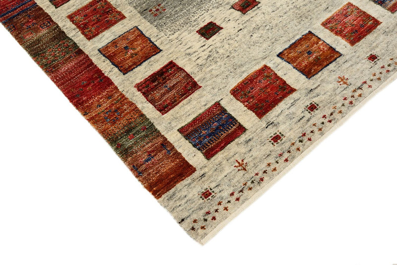 Alfombra de pasillo Alfombra Gabbeh - Loribaft Indus - 256 x 84 cm - multicolor
