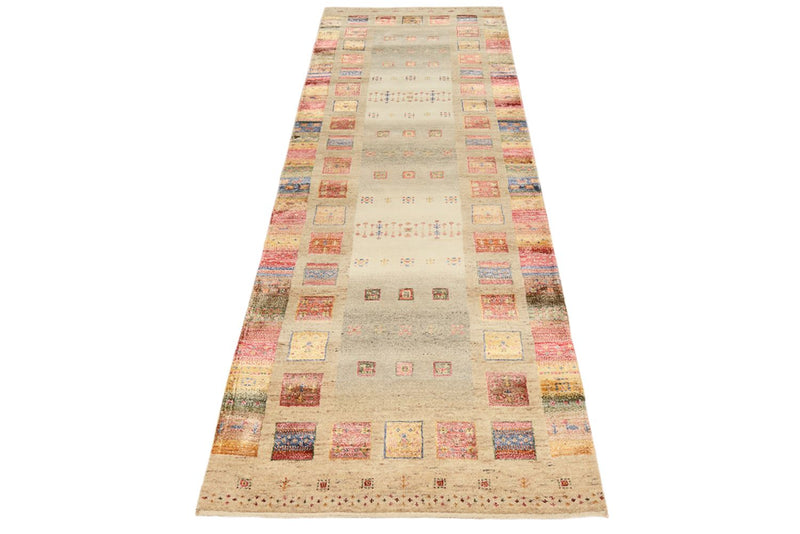 Alfombra de pasillo Alfombra Gabbeh - Loribaft Indus - 245 x 83 cm - multicolor