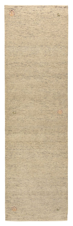 Alfombra de pasillo Alfombra Gabbeh - Loribaft Indus - 296 x 84 cm - camello