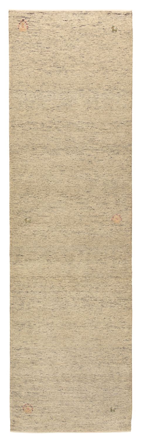 Alfombra de pasillo Alfombra Gabbeh - Loribaft Indus - 296 x 84 cm - camello